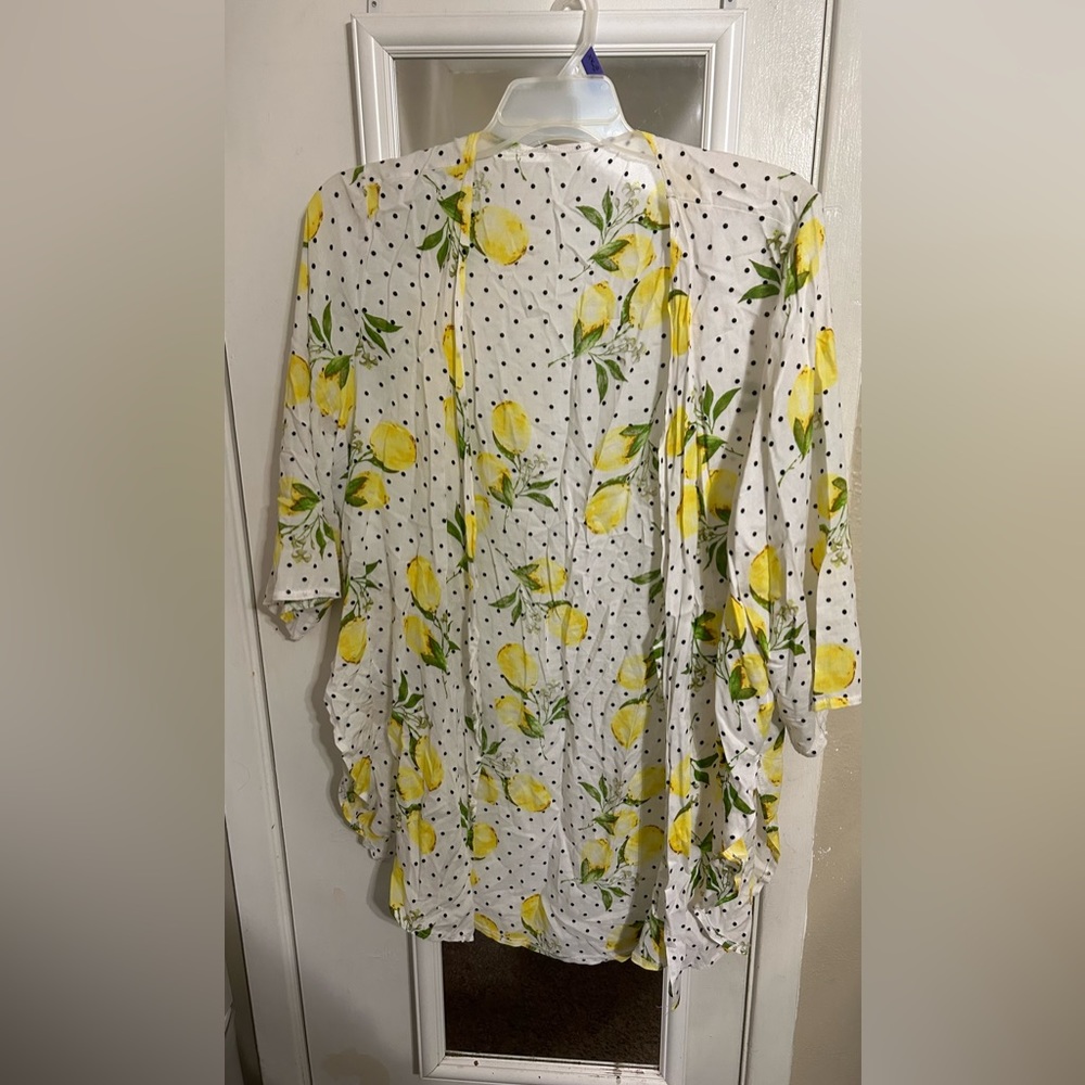 SHEIN Lemon Print Kimono